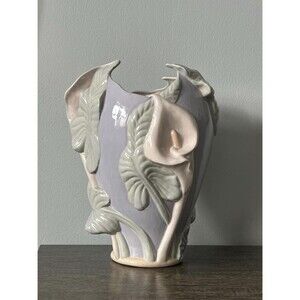 Vintage Pastel Colored Cala Lily Vase